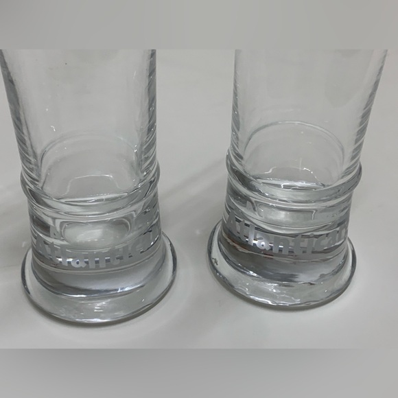 Set of Four 12 oz Frosted Etched Logo Pilsner Beer Glasses - Picture 9 of 16